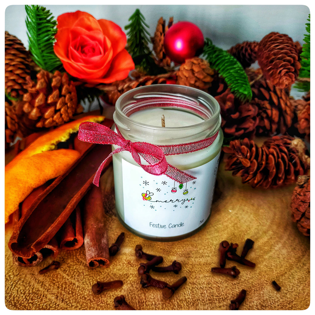 Bee Merry - Festive Candle